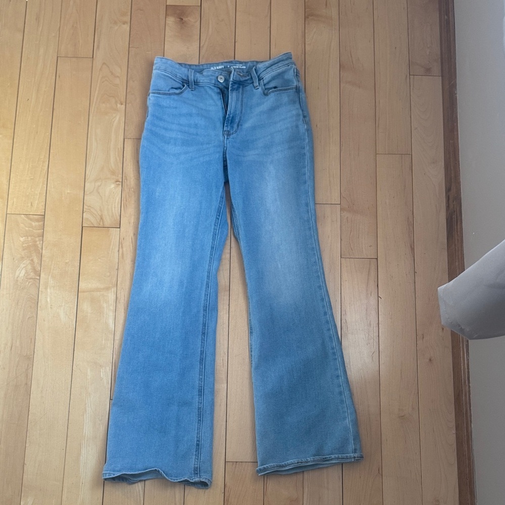 Old Navy Light Blue Flare Jeans
